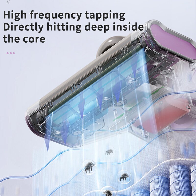 Vacuum Cleaner Manufacturer - Portable 100W High Power Beating and UV Bed Sofa Mattress Wireless Dust Mite for Household Hotel