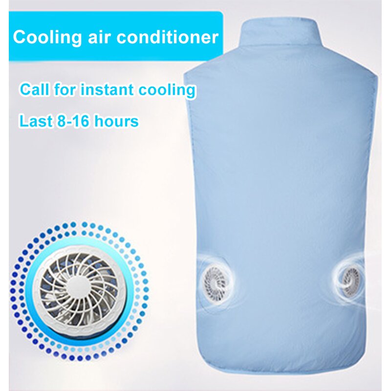 Cooling Vest Manufacturer - Summer Outdoor Sunscreen Fan Workwear Refrigeration Sleeveless Jacket Air Conditioning for Women Men