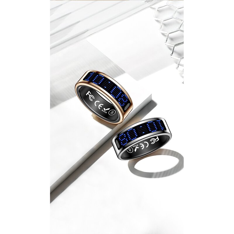 Smart Ring Manufacturer - New Trending Multiple Movement IP68 Waterproof Blood Oxygen Sleep Jring APP Control SR16