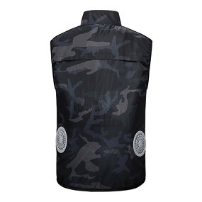 Cooling Vest Manufacturer - New Trending USB Summer Air Conditioned Fan T-shirts Sleeveless for Men