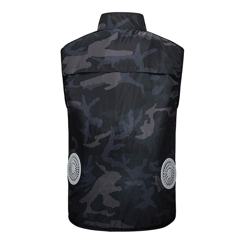 Cooling Vest Manufacturer - New Trending USB Summer Air Conditioned Fan T-shirts Sleeveless for Men