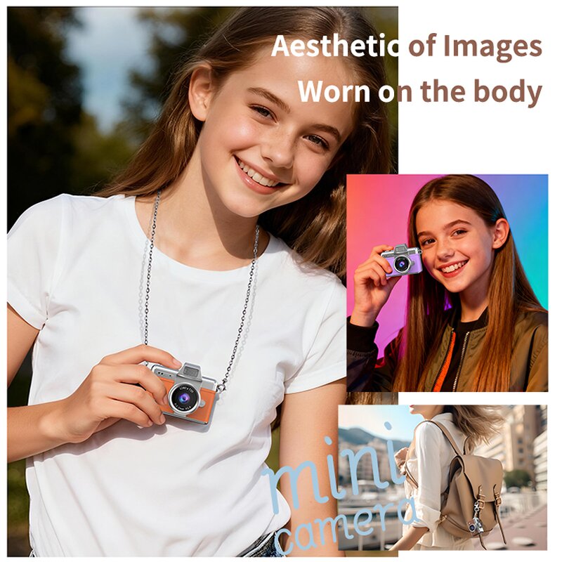 Digital Camera Manufacturer - Portable Retro Mini Keychain Flip Screen Selfie Vlogging Small CCD for Photography