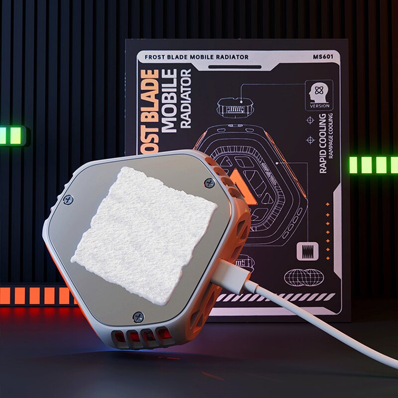 Phone Cooler Manufacturer - Gaming Accessories Smartphone Live Broadcast Rapid Cooling Fan ABS Semiconductor Mobile Radiator