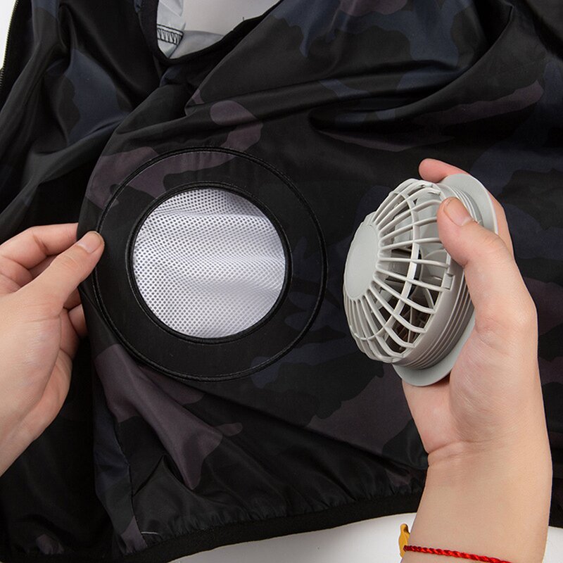 Cooling Vest Manufacturer - High Quality Summer Air Conditioned 3 Speed Control Sleeveless Worker With Fan