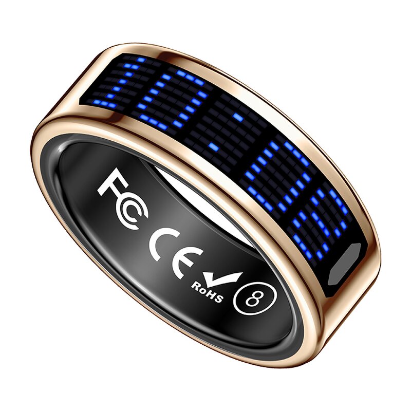 Smart Ring Manufacturer - Newest SR16 Display Finger Control Touch Screen Health IP68 Waterproof for Men Women