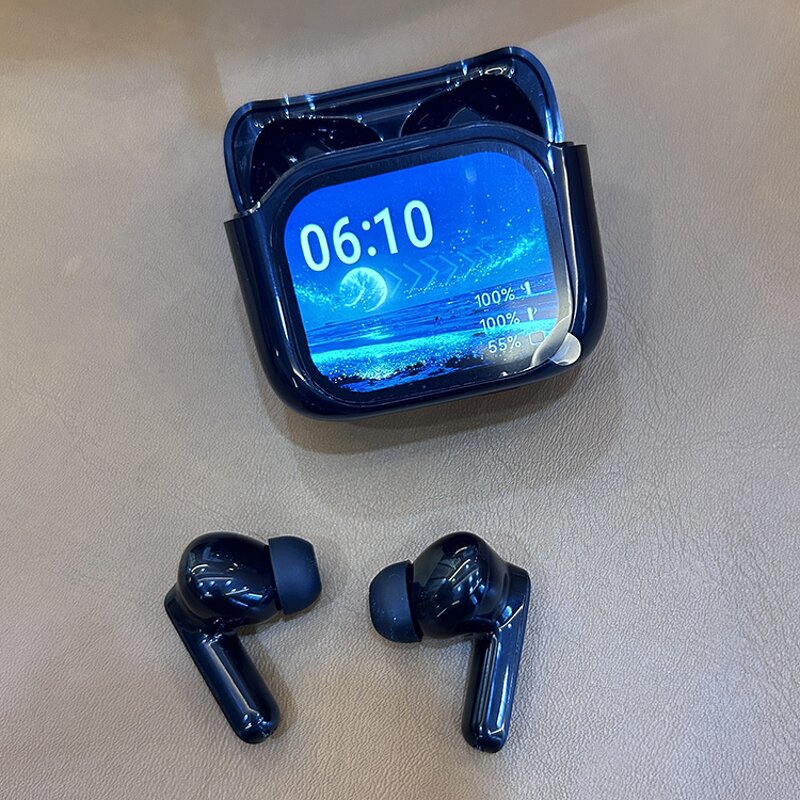 TWS Earphones Manufacturer - LX-50 Touch Display ANC ENC Noise Cancelling Remote Control AI Translator Gaming In-ear