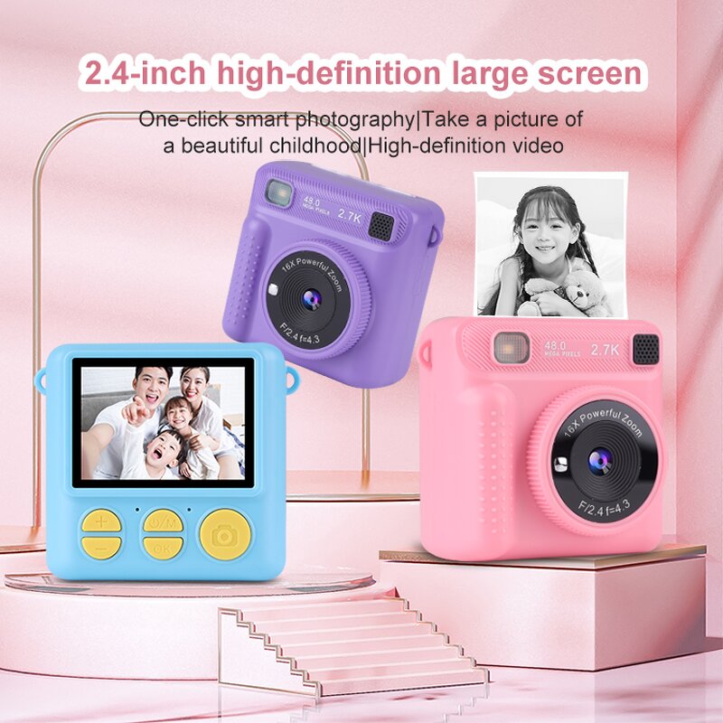 Kids Camera Manufacturer - High Quality Mini Birthday Gift 1080P H12 2.4 Inch IPS Screen Children