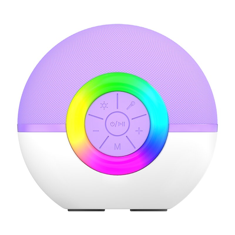 Bluetooth Speaker Manufacturer - Portable Outdoor Party T97 with 2 Wireless Microphone for Singing LED Mini