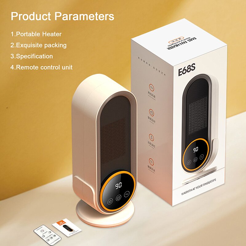 Electric Heater Manufacturer - New Intelligent Remote Control 1200W Fast Heating PTC Air Heater Fan for Winter Home