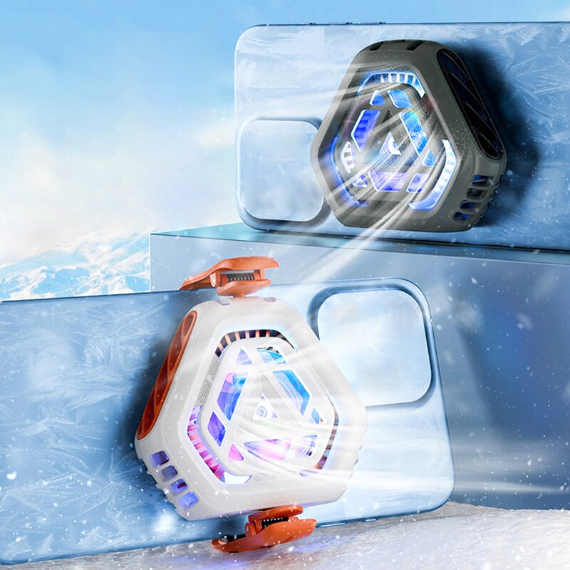 Phone Cooler Manufacturer - Gaming Accessories Smartphone Live Broadcast Rapid Cooling Fan ABS Semiconductor Mobile Radiator