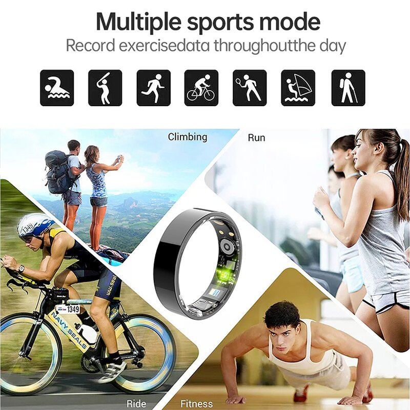 Smart Ring Manufacturer - 2025 New RC20 Heart Rate Blood Oxygen Sleep 5ATM Waterproof Sport Fitness Finger Rings