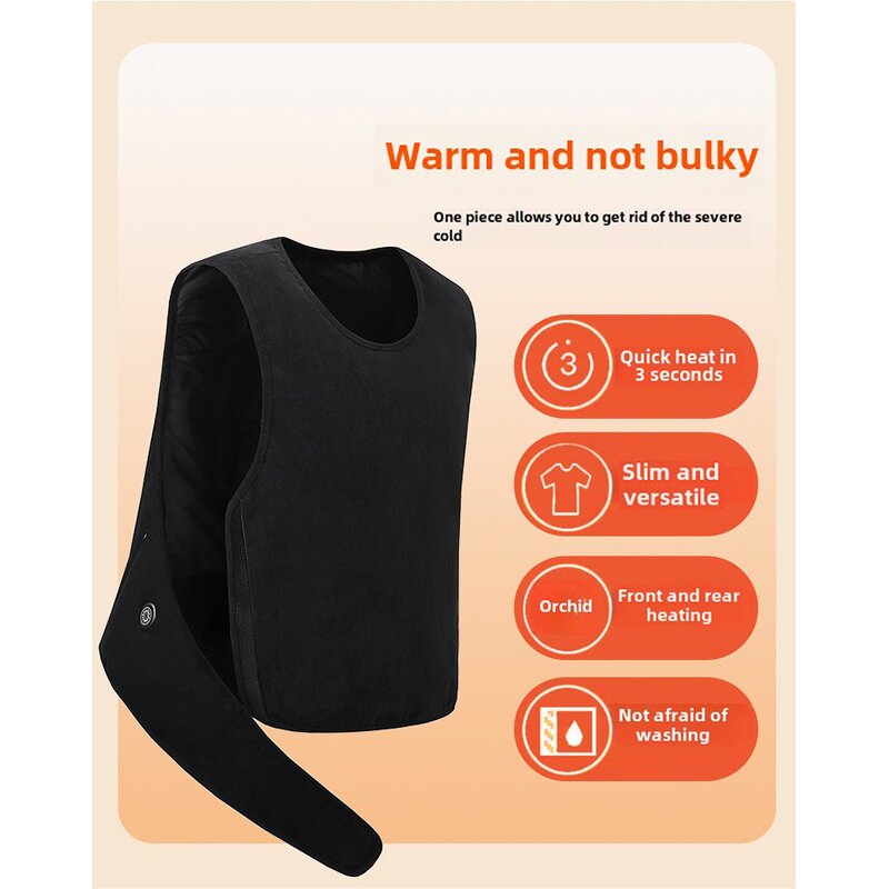 Heated Vest Manufacturer - Hot Selling Battery Electric Jackets Warmth Fast Heating USB Chargeable for Winter Men