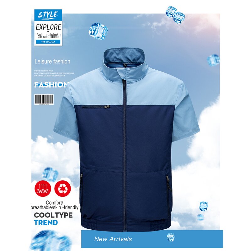 Cooling Vest Manufacturer - Hot Selling Summer Fashion Fan USB Air Conditioning Outdoor Sun Protection Breathable