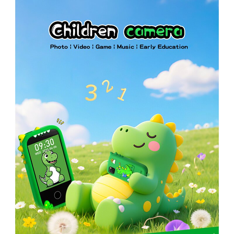 Kids Camera Manufacturer - Best Age 3-10 Years Toy Gift Music Player Puzzle 2.8 Inch Touch Screen W5 for Girls Boys