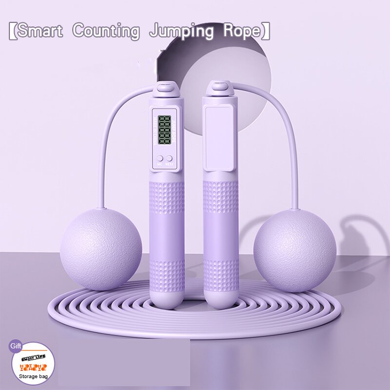 Skipping Rope Manufacturer - Adult Sports Dual-use Alloy Wire Cordless Beaded Intelligent Counting Speed Smart for Fitness