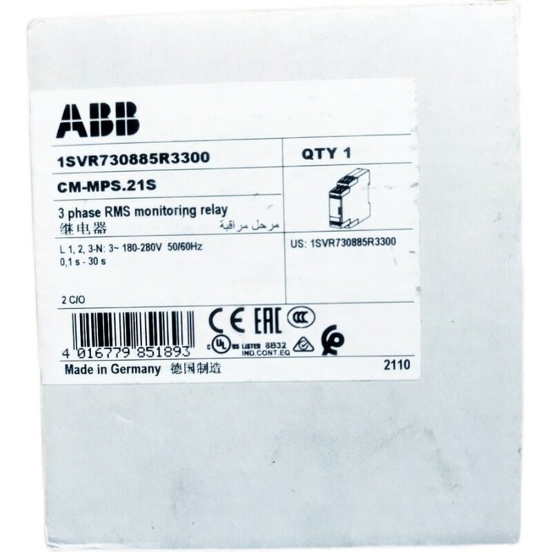 Monitor Manufacturer - ABB CM-MPS.21S Three-Phase Multi-Function Phase Detection