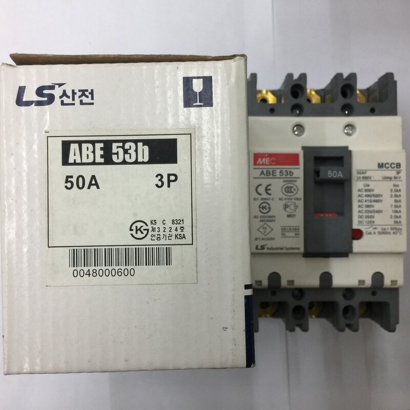 MCCB Manufacturer - ABS403b 3P 400A Korean Molded Case Circuit Breaker