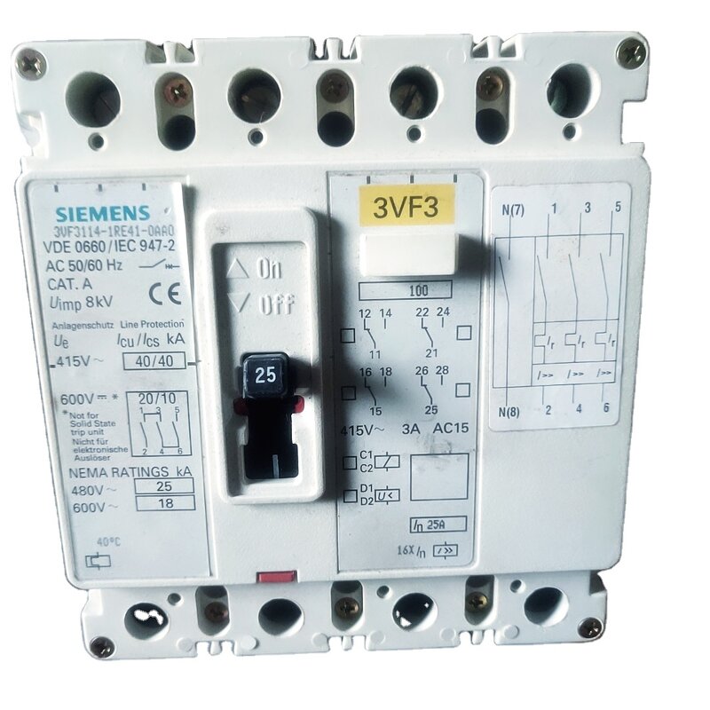 Circuit Breaker Manufacturer - Siemens 3vf3114-1re41-0aa0 4p 25A Original
