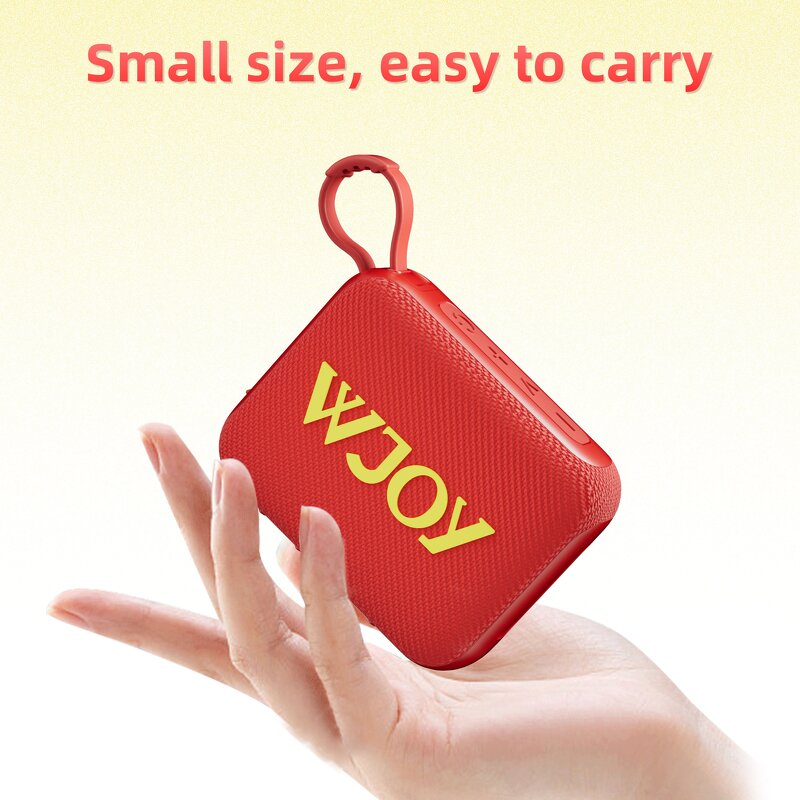 Wireless Speaker Manufacturer - WJOY Mini Portable New Design Indoor Outdoor Sports Waterproof Subwoofer RGB LED