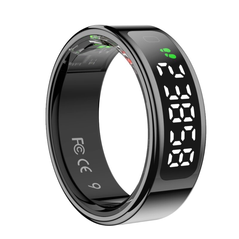 Smart Ring Manufacturer - Waterproof SR08 Video Control Sleep Heart Rate & Blood Oxygen Intelligent Display Alloy