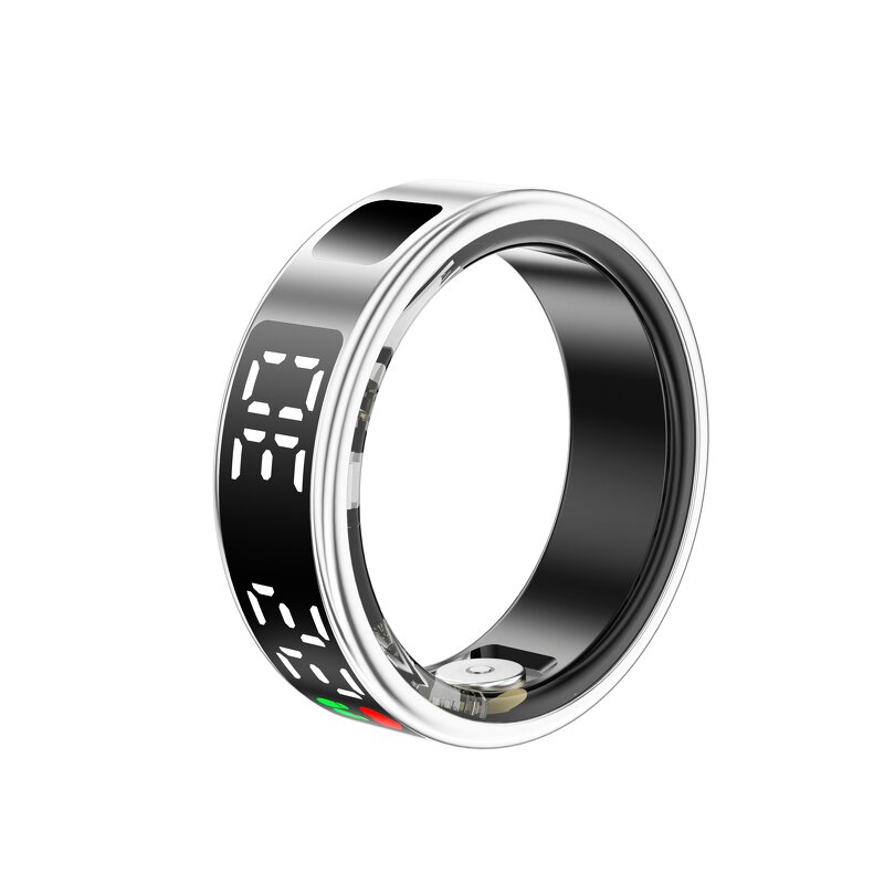 Smart Ring Manufacturer - Sleek Design Advanced Health Monitoring Touch Screen Fitness Android App IP68 Waterproof Steel