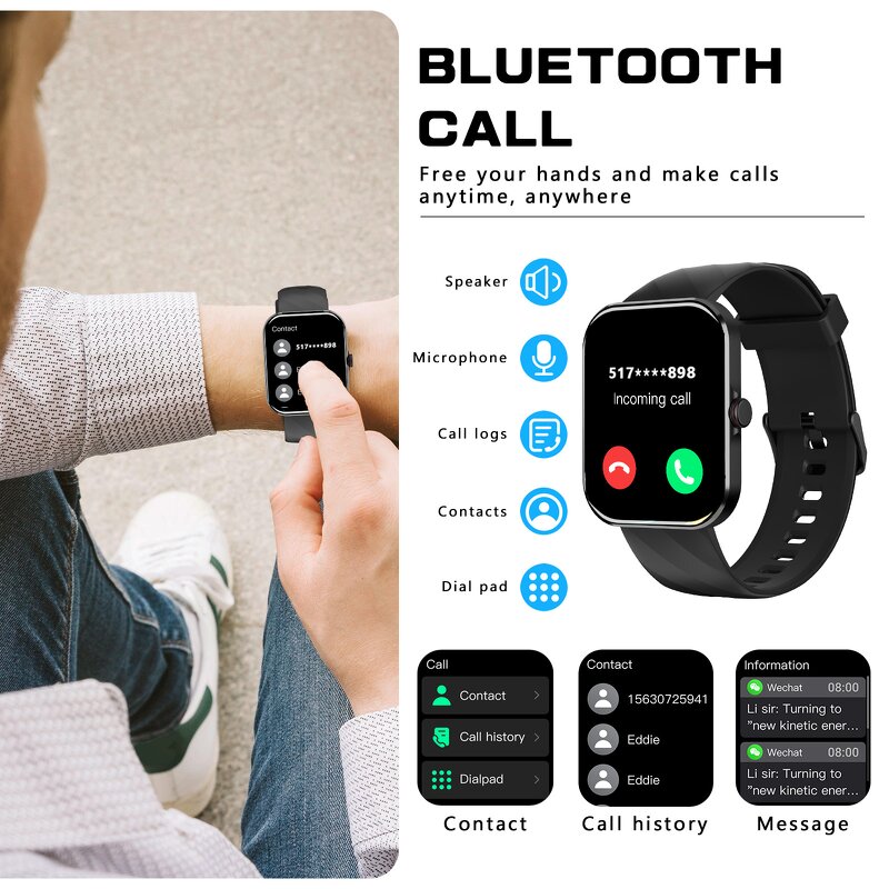 Smart Watch Manufacturer - Factory Fashion Waterproof AMOLED Fitness Metal Bracelet Multi-Sport Heart Rate Chronograph Call