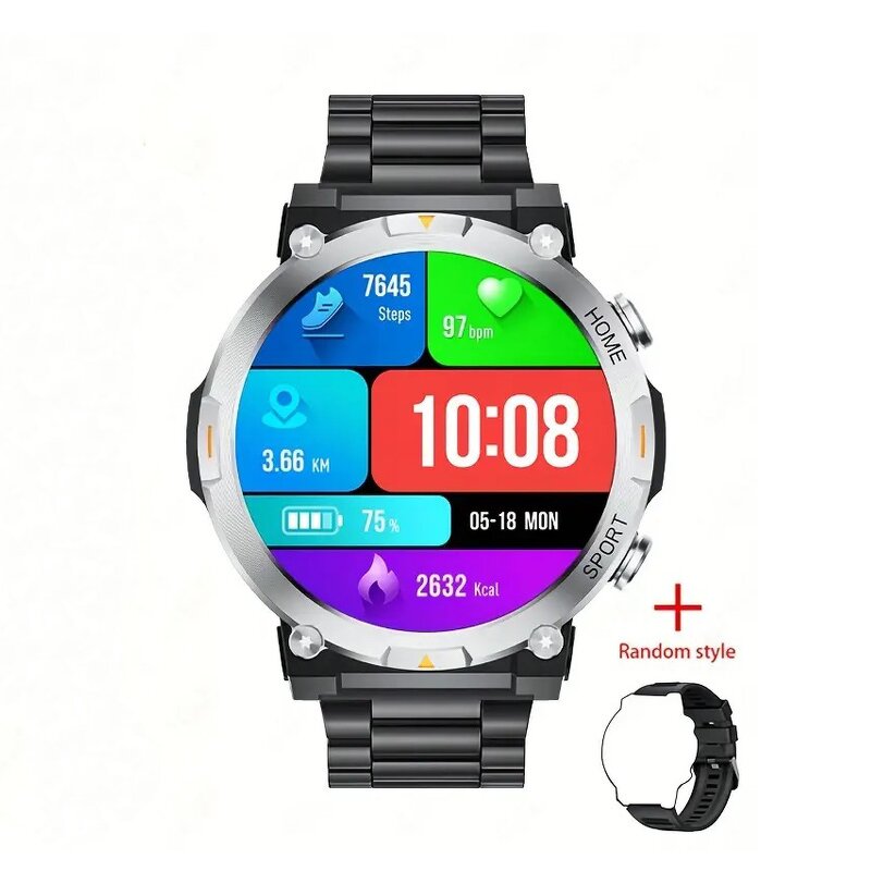 Sports Smart Watch Manufacturer - Custom Photo Album Dial AMOLED Outdoor Chronograph Heart Rate Call Answering Metal