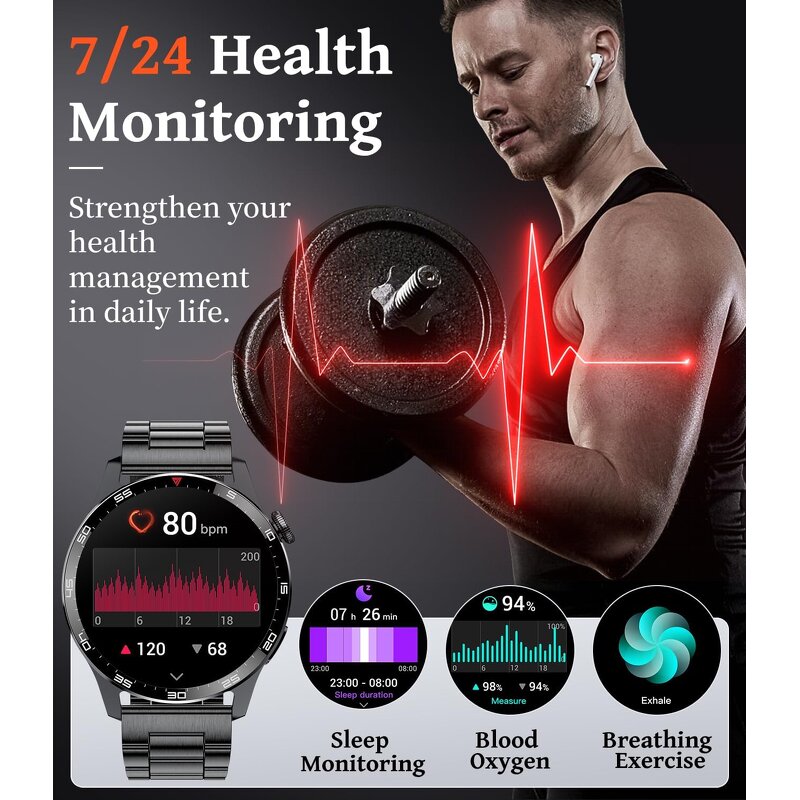 Smart Watch Manufacturer - 1.43 Inch AMOLED IP68 Outdoor Sports Bluetooth Call Quick One Key Durable