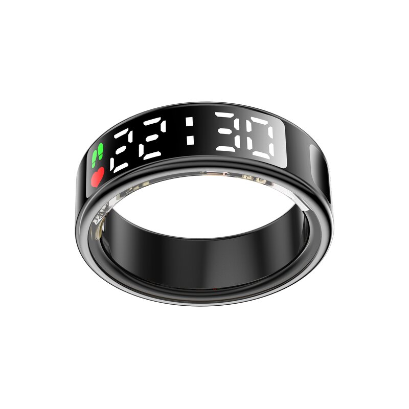 Smart Ring Manufacturer - Wholesale Android App-Controlled Blood Oxygen Heart Rate Sleep Body Temperature with Steel Case