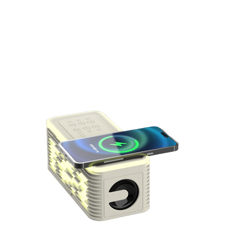 Smart Speaker Manufacturer - High-Appearance RGB Wireless Charging for Home Sleep Bluetooth USB White Noise