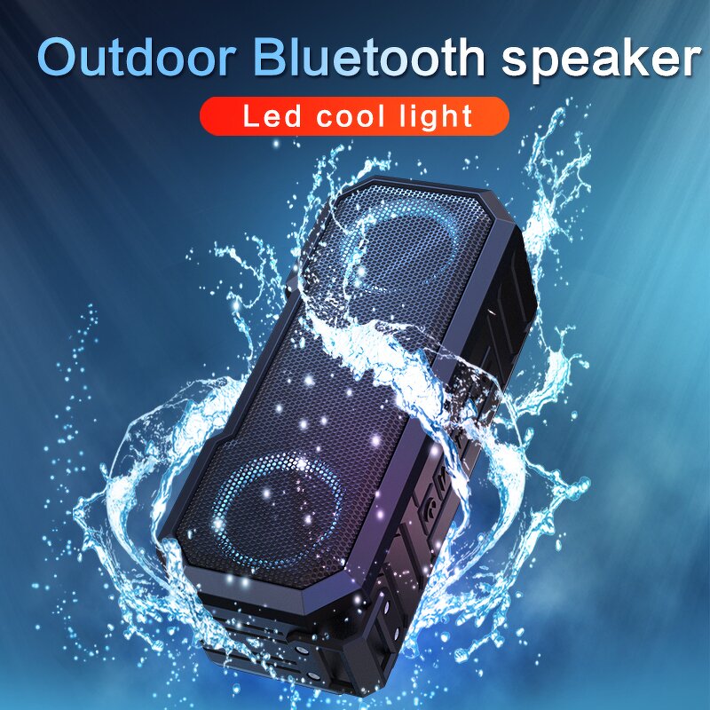 DJ Speaker Manufacturer - Factory Priced IPX7 Portable Sports with RGB LED Lighting USB & AUX