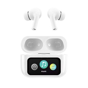 Wireless Earbuds Manufacturer - BT 5.4 Multifunctional Touch Screen ANC Noise Cancelling IPX4 Waterproof Reverse Charging