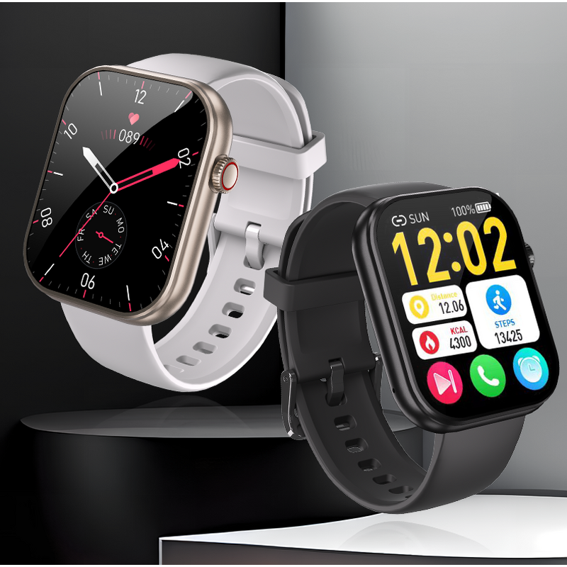 Sports Smart Watch Manufacturer - AMOLED Touch Screen Health Heart Rate Voice Assistant Call Reminder Activity Chronograph