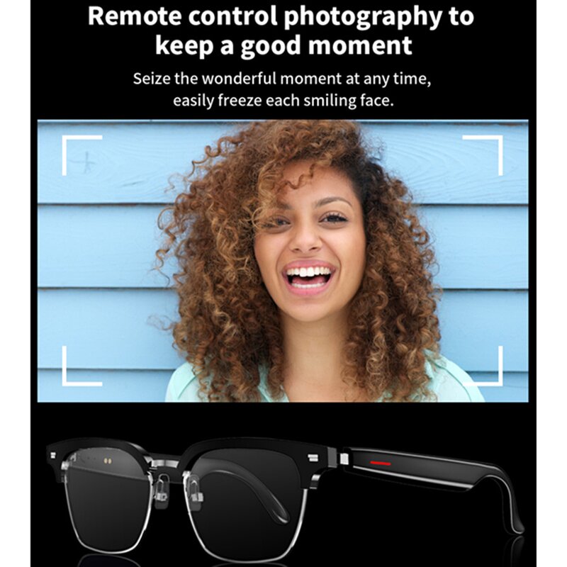 Smart Glasses Manufacturer - 2025 Control Mobile Phone Camera Noise Reduction Lossless Sound Quality Private Call