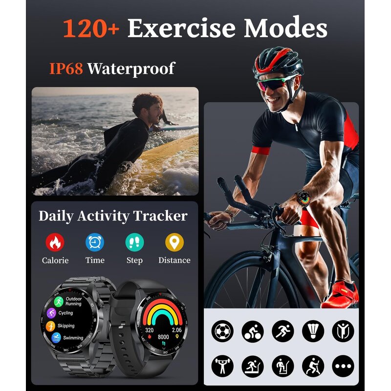 Smart Watch Manufacturer - 1.43 Inch AMOLED IP68 Outdoor Sports Bluetooth Call Quick One Key Durable