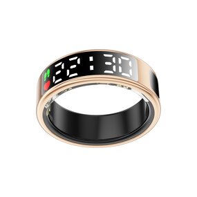 Smart Ring Manufacturer - 2025 SR08 Touch Screen Stainless Steel NFC App Heart Rate Blood Oxygen Gesture Control