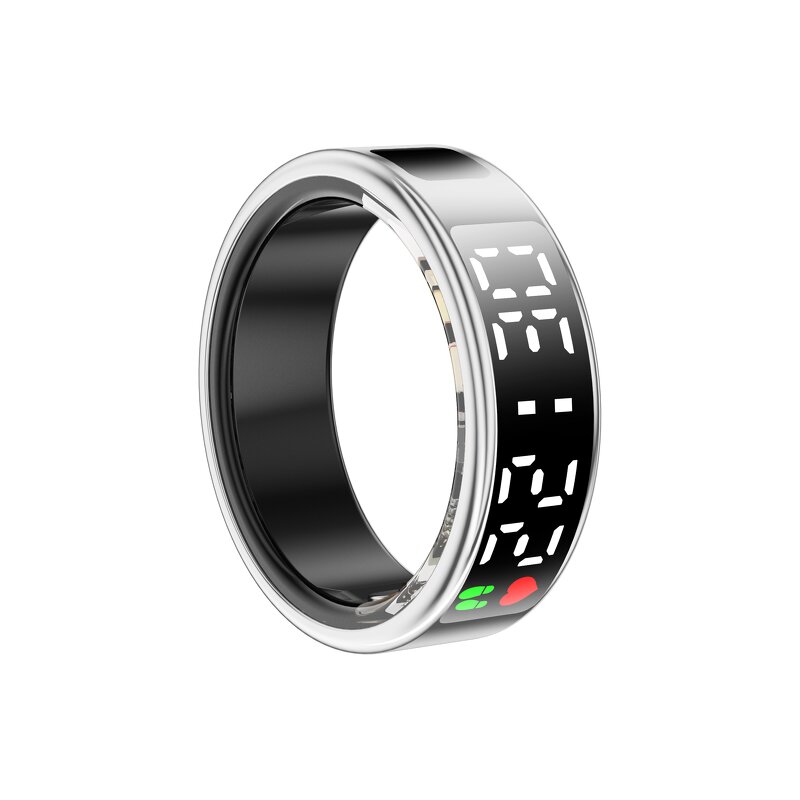 Smart Ring Manufacturer - Wholesale Android App-Controlled Blood Oxygen Heart Rate Sleep Body Temperature with Steel Case