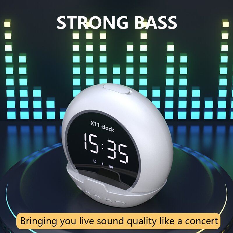 Party Speaker Manufacturer - X11 Portable Mini with Sleep Alarm Clock & Phone Stand Subwoofer Wi-Fi