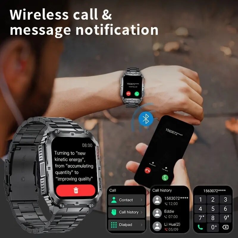 Sports Smartwatch Manufacturer - 2025 Waterproof PPG Heart Rate BT Call Message Calendar Fashion HD IPS Screen