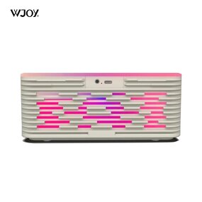 Wireless Charger Speaker Manufacturer - Fast Charging White Sound RGB Light Portable Plastic Battery-Powered