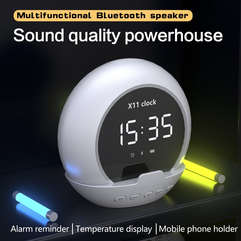 Smart Bluetooth Speaker Manufacturer - Multifunctional Clock Alarm Mobile Phone Stand Desktop Pen Holder Wireless WiFi