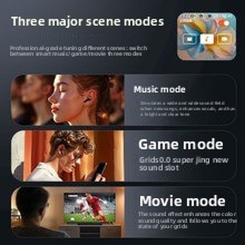 In-Ear Headphones Manufacturer - LED Full Color Smart Screen Hifi ANC Noise Reduction Digital Battery Sports