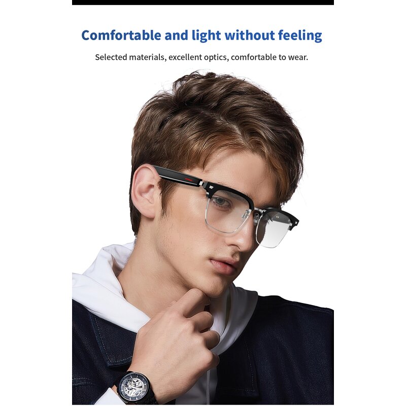 Smart Glasses Manufacturer - 2025 Control Mobile Phone Camera Noise Reduction Lossless Sound Quality Private Call