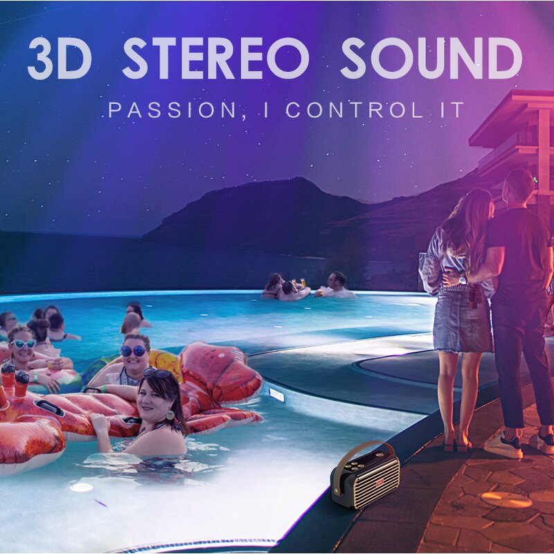 Portable Speaker Manufacturer - High Fidelity Mini V5.3 IPX7 Waterproof 5W Built-in Mic Rechargeable for Motorcycle Bike