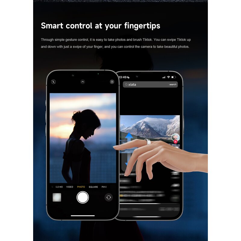 Fitness Tracker Ring Manufacturer - Sleek Design Smart with Advanced Health App Control Touch Durable Steel