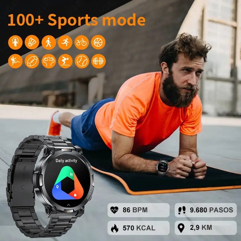 Smart Watch Manufacturer - AMOLED HD Full Touch Metal Heart Rate Sleep Call Reminder Activity Alarm for Men Women