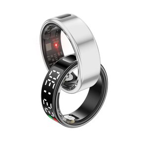 Smart Ring Manufacturer - Stainless Steel Digital Touch Screen App IP68 Waterproof Android Sleep Step Counter