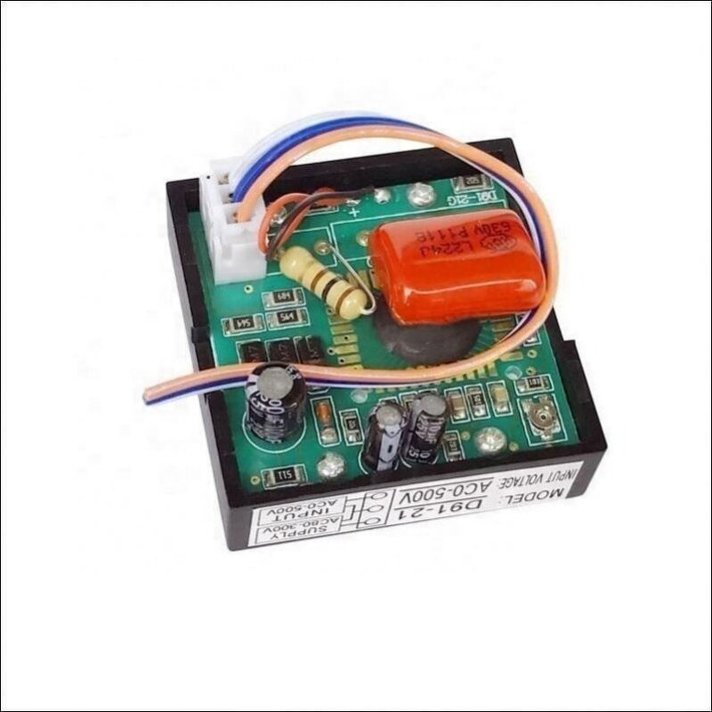 AC Voltmeter - D91-21 LCD 3 Wire Digital Voltage Regulator Panel Meter