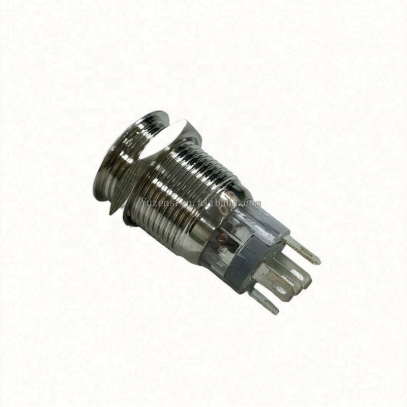 Metal Button Switch - 16MM Waterproof Self Reset/Locking LED Power Symbol