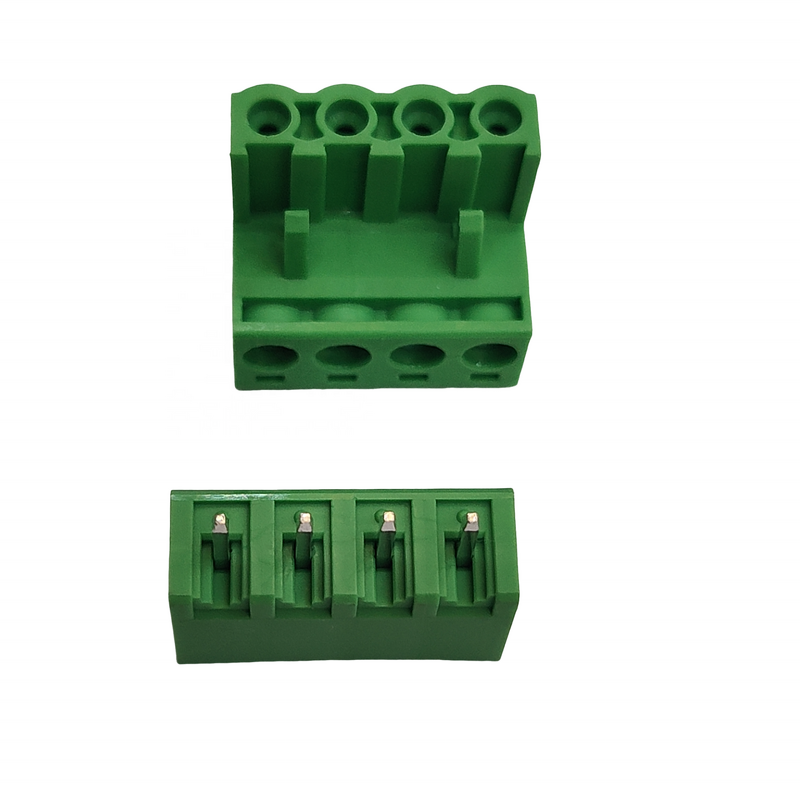 Terminal Block Manufacturer - 4 Poles 5.08mm 2EDGRC-5.0/5.08 Closed R/A Type